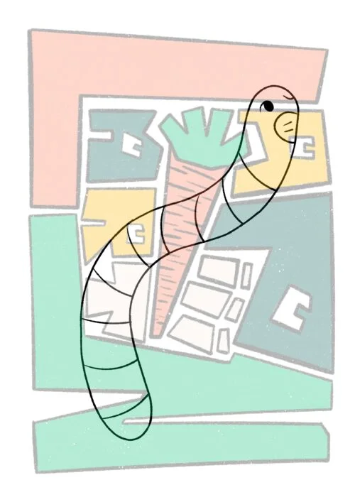 Worm Coloring Pages