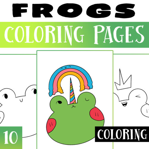 Frogs coloring pages