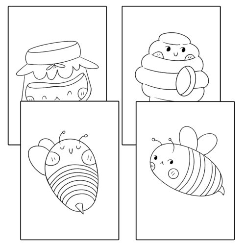 Bee Coloring Pages