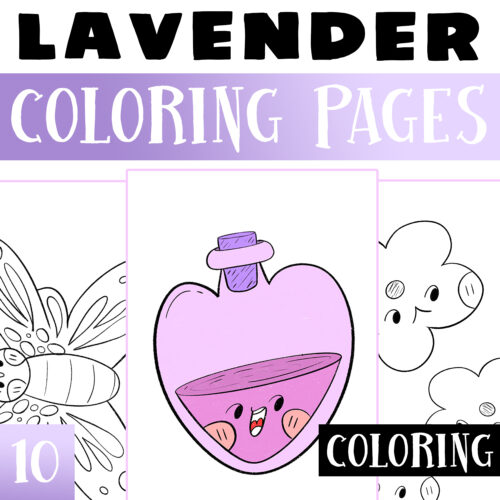 Lavender Coloring pages for Kids