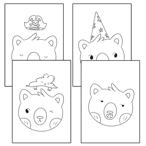 Printable Bear Coloring Pages