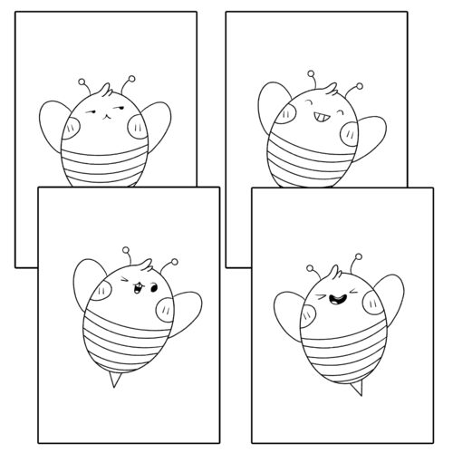 Bee Coloring Pages