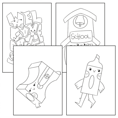 Back to School Coloring Page