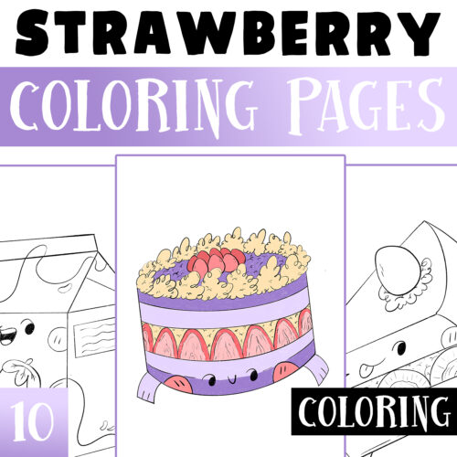 strawberry coloring pages