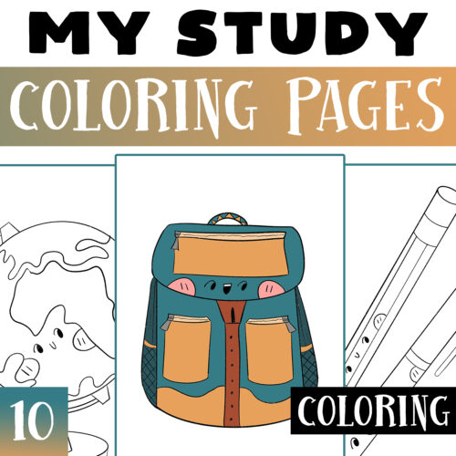 Study coloring pages