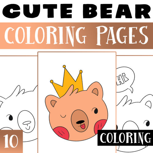 Printable Bear Coloring Pages