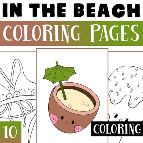 Beach Coloring Pages for Kids