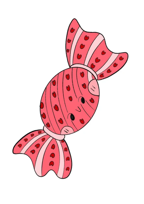 valentines candy coloring pages