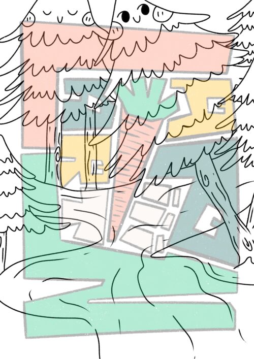 Winter Forest coloring pages