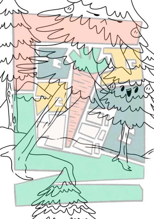 Winter Forest coloring pages