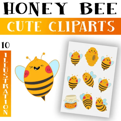 Honey Bee Clipart PNG