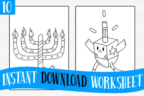 hanukkah coloring pages