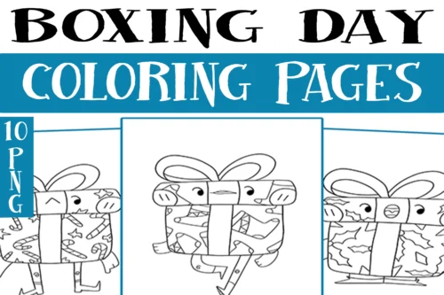 Boxing Day Coloring Pages