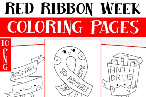 Red Ribbon Coloring Pages