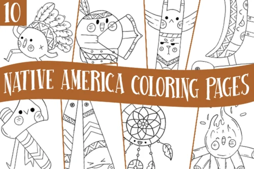 native American heritage coloring page