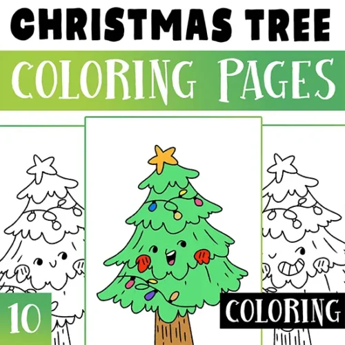 christmas tree coloring pages