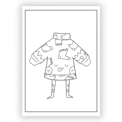 Ugly Sweater Day coloring pages