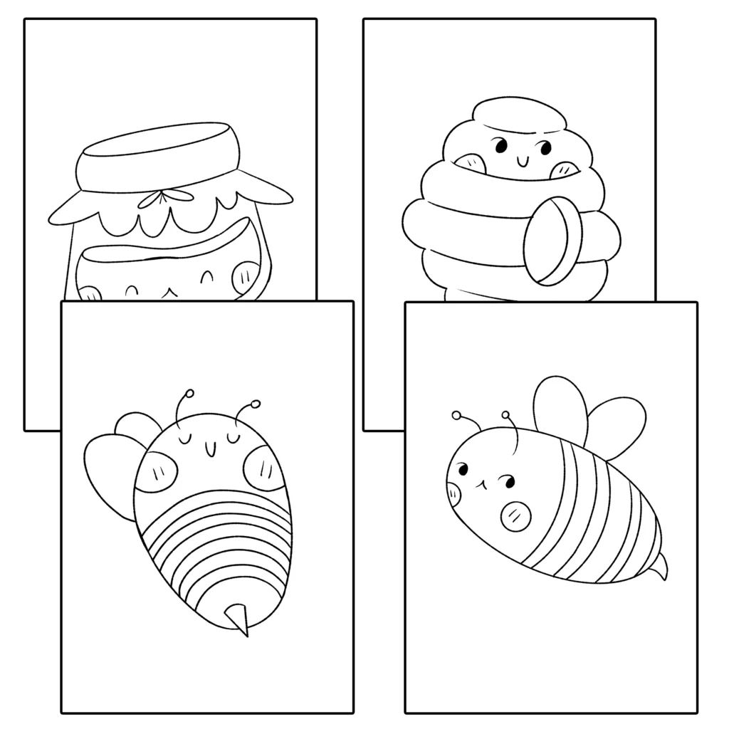 Bee Coloring Pages