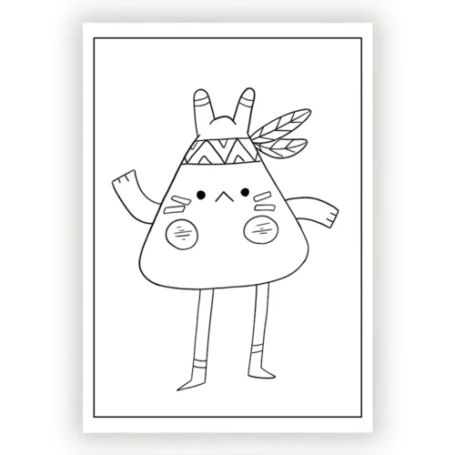 native American heritage coloring page