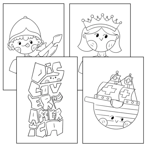 Columbus Day coloring pages