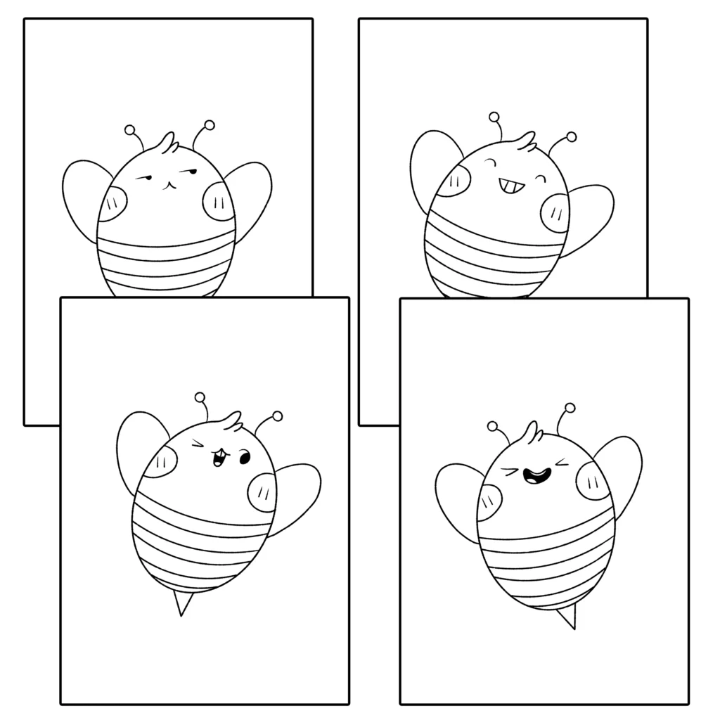 Bee Coloring Pages