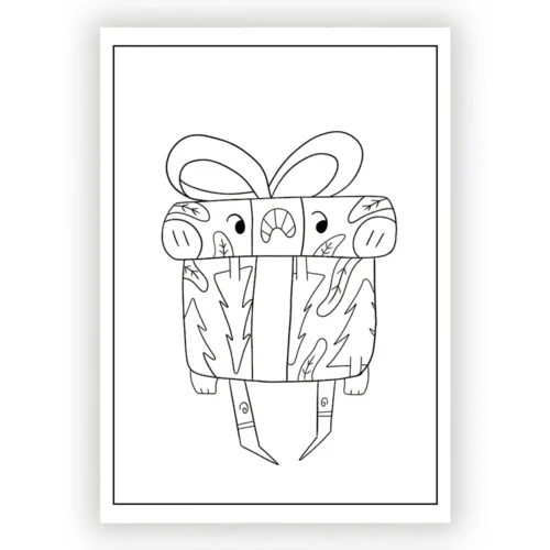 Boxing Day Coloring Pages