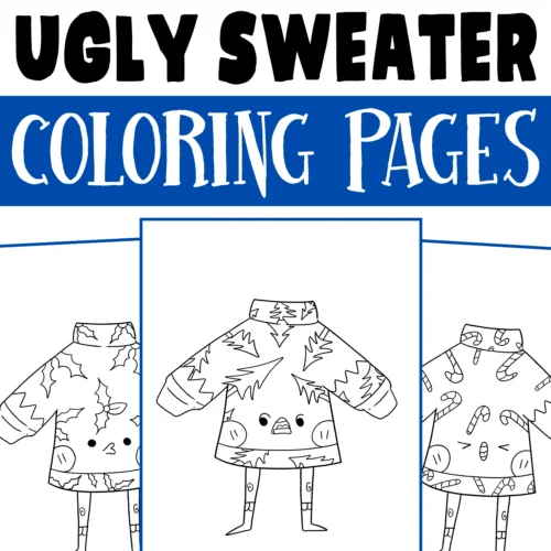 Ugly Sweater Day coloring pages