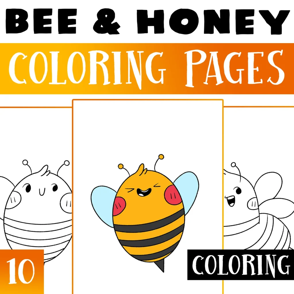 Bee Coloring Pages