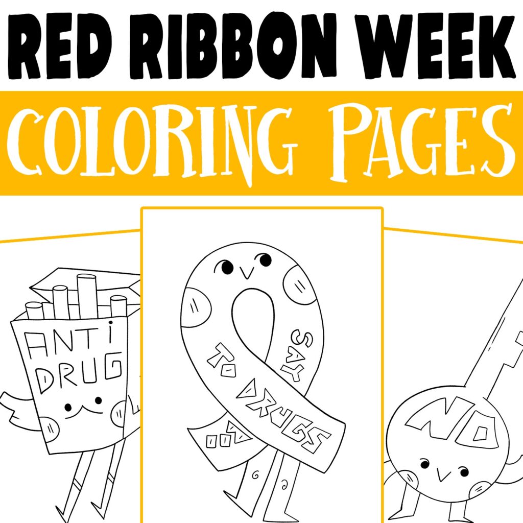 Red Ribbon Coloring Pages